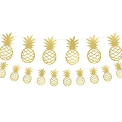 Gold Pineapple Garland - 1.5M<Party Delights Online