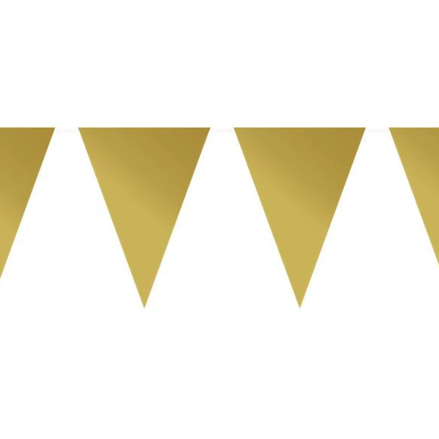 Gold Plastic Bunting - 10M<Party Delights