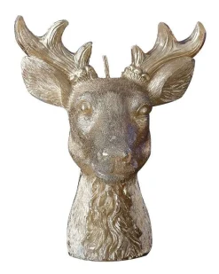 Party Delights Tableware<Gold Stag Head Candles