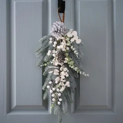Party Delights Wreaths & Garlands<Green And White Foliage Door Swag