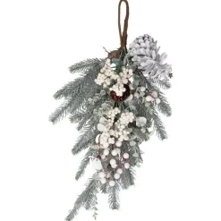 Party Delights Wreaths & Garlands<Green And White Foliage Door Swag