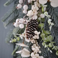 Party Delights Wreaths & Garlands<Green And White Foliage Door Swag