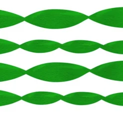 Green Crepe Paper Streamer - 24M<Party Delights Clearance
