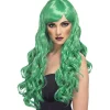 Green Desire Long Curly Wig<Party Delights Online