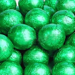 Party Delights Christmas Sweets<Green Foil Chocolate Balls X25