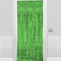 Green Foil Door Curtain - 2.4M X 92Cm<Party Delights New