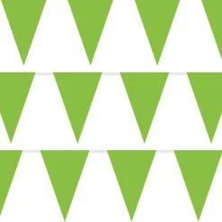 Green Plastic Bunting - 10M<Party Delights Outlet