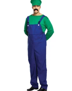 Party Delights Couples' Costumes<Green Super Workman - Adult Costume