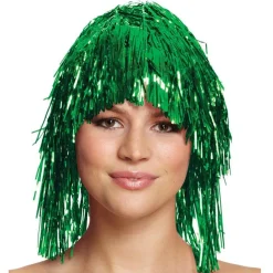Green Tinsel Wig<Party Delights Discount