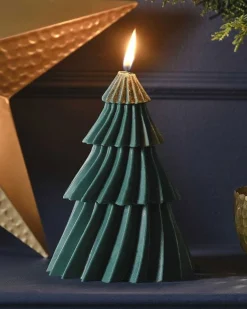 Party Delights Tableware<Green Tree Shaped Candle