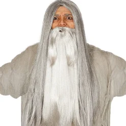 Party Delights Costume Accessories<Grey Long Wig