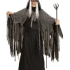 Men's Party Delights Men's<Grey Shredded Cape - 165Cm