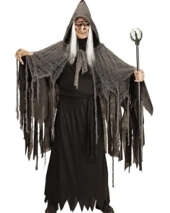 Men's Party Delights Men's<Grey Shredded Cape - 165Cm