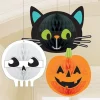 Hallo-Ween Friends Honeycomb Decorations (3Pk)<Party Delights Sale