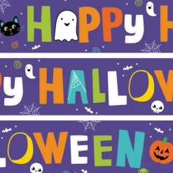 Party Delights Hanging Decorations<Hallo-Ween Friends Paper Banners - 1M (3Pk)
