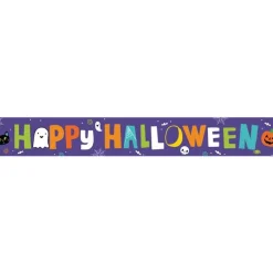 Hallo-Ween Friends Paper Banners - 1M (3Pk)<Party Delights Sale