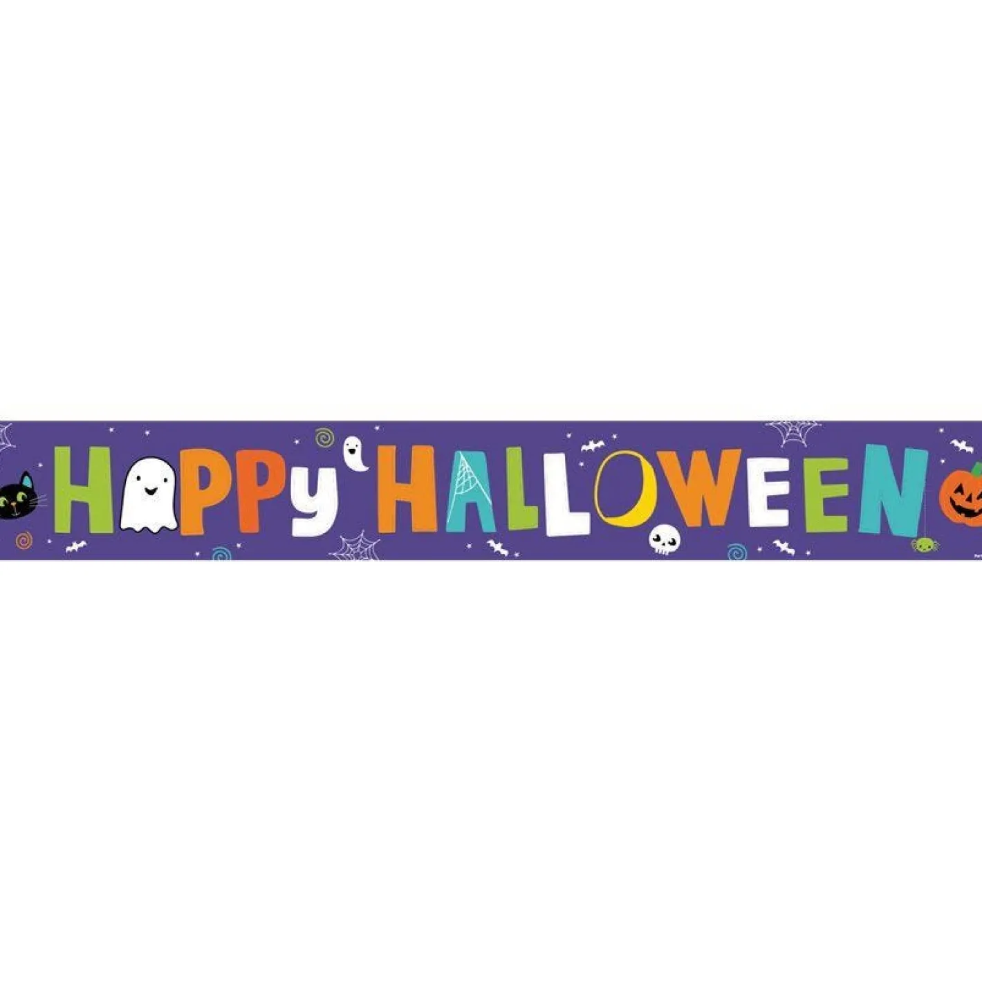 Hallo-Ween Friends Paper Banners - 1M (3Pk)<Party Delights Sale