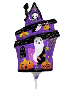 Party Delights Balloons<Halloween Haunted House Mini Shape Foil Balloon