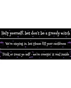 Halloween Help Yourself Paper Banners - 1M<Party Delights Online