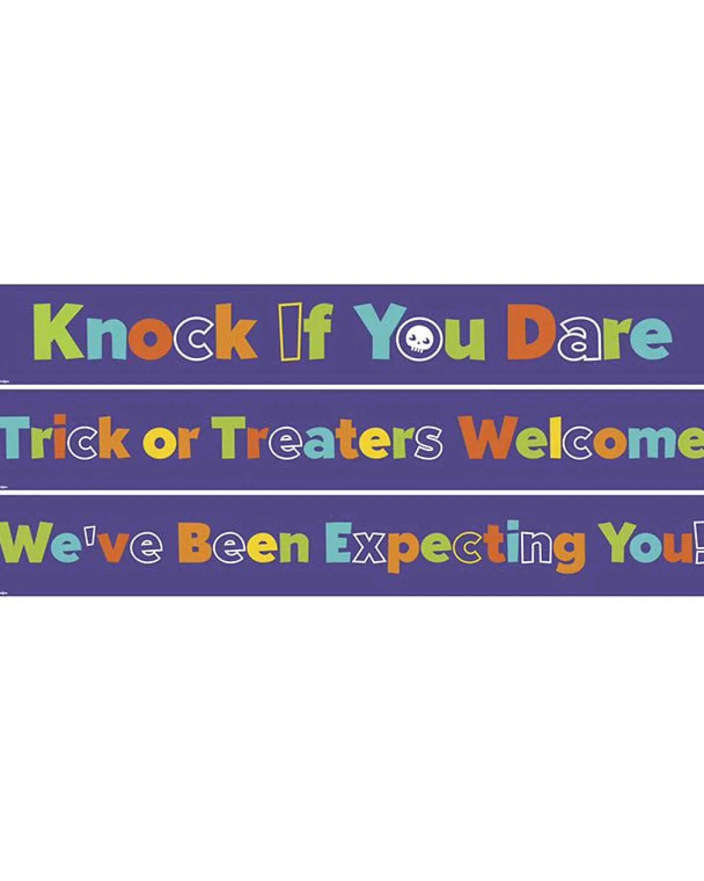 Halloween Trick Or Treat Paper Banners - 1M<Party Delights Online
