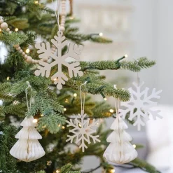 Party Delights Snowflake Decorations<Hanging Snowflake And Honeycomb Tree Accessory Kit