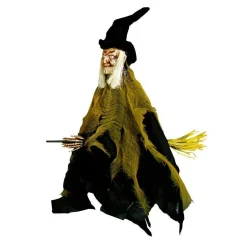 Party Delights Props<Hanging Witch On Broom - 40Cm