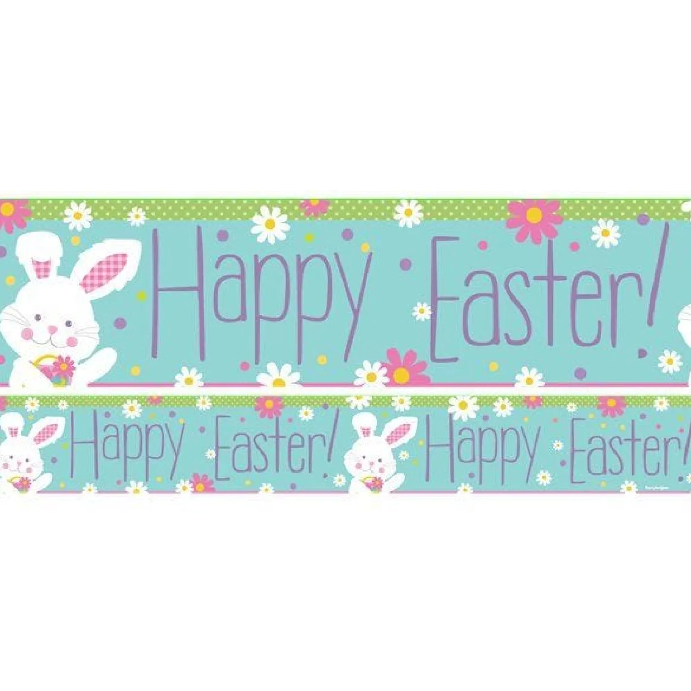 Happy Easter Paper Banners - 1M (3Pk)<Party Delights Sale