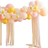 Happy Easter Spring Daisy Balloon Arch - 70 Balloons<Party Delights Sale
