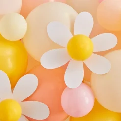 Happy Easter Spring Daisy Balloon Arch - 70 Balloons<Party Delights Sale