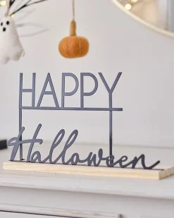 Party Delights Halloween Home Decor<Happy Halloween Metal Decoration
