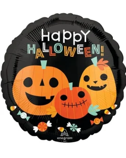 Party Delights Balloons<Happy Halloween Pumpkins Balloon - 18" Foil