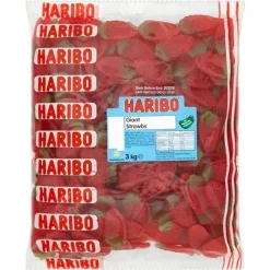 Haribo Giant Strawbs - 3Kg<Party Delights Clearance