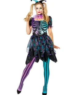Women's Party Delights Women's<Haunted Harlequin - Adult Costume
