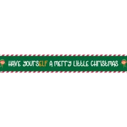 Have Yourself A Merry Little Christmas Paper Banners - 1M (3Pk)<Party Delights Outlet