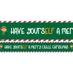 Party Delights Naughty Elf Accessories<Have Yourself A Merry Little Christmas Paper Banners - 1M (3Pk)