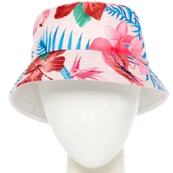 Hawaiian Flamingos Bucket Hat<Party Delights