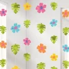 Hibiscus Hanging Strings - 2.1M Hawaiian Decoration (6Pk)<Party Delights Best