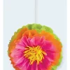 Hibiscus Pom Pom Paper Decorations - 40Cm (3Pk)<Party Delights Clearance