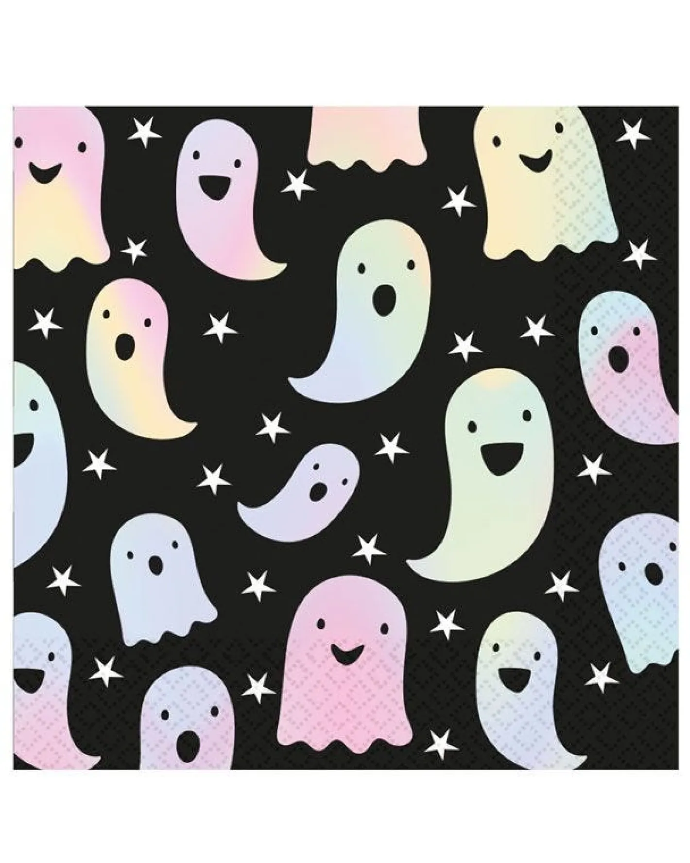 Party Delights Tableware<Holographic Ghosts Paper Napkins - 33Cm (16Pk)