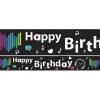 Holographic Music Happy Birthday Banner - 2.7M<Party Delights Best