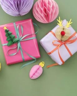 Party Delights Gift Wrapping<Honeycomb Present Toppers