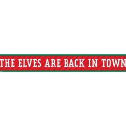 I'M Back Elf Christmas Paper Banners - 1M (3Pk)<Party Delights Hot