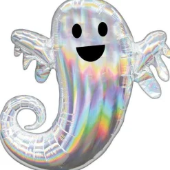 Party Delights Balloons<Iridescent Ghost Supershape Balloon - 25" X 28" Foil
