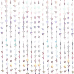 Iridescent Star Curtain Backdrop - 2.2M X 1.2M<Party Delights Online