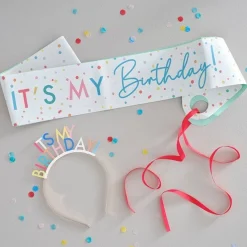 It's My Birthday Paper Sash & Headband<Party Delights Best