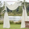 Ivory Draping Voile Backdrop - 6M X 2.5M<Party Delights Hot