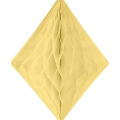 Ivory White Honeycomb Diamond Decoration - 30Cm<Party Delights Sale