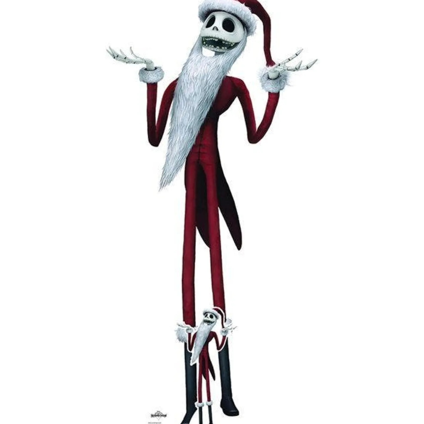 Jack Skellington Santa Suit Cardboard Cutout - 188Cm X 94Cm<Party Delights Online