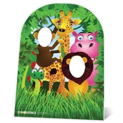 Jungle Friends Stand In Photo Prop - 120Cm X 94Cm<Party Delights Sale