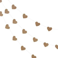 Kraft Paper Heart Garland - 5M<Party Delights Outlet